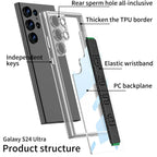 Shockproof Transparent S24 Ultra Case with Wristband - Odin case