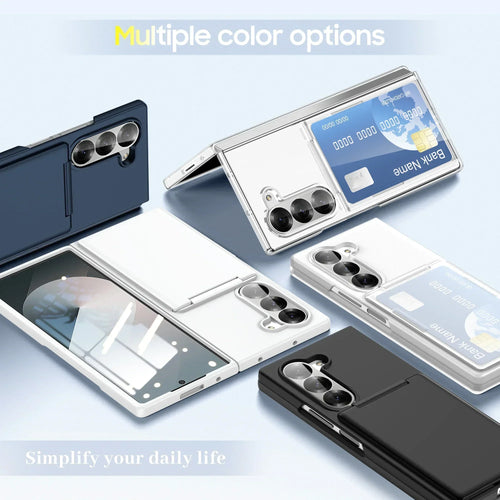 FlexView Clear – Transparent Card Holder Case with Stand for Z Fold